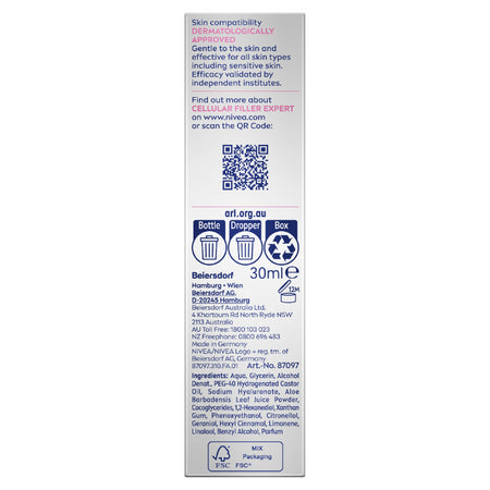 Nivea Cellular Filler Expert Replumping Hyaluronic Serum 30ml