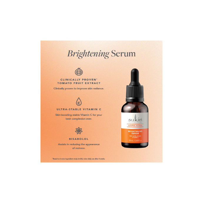 Sukin Natural Act Brightening Serum 25ml