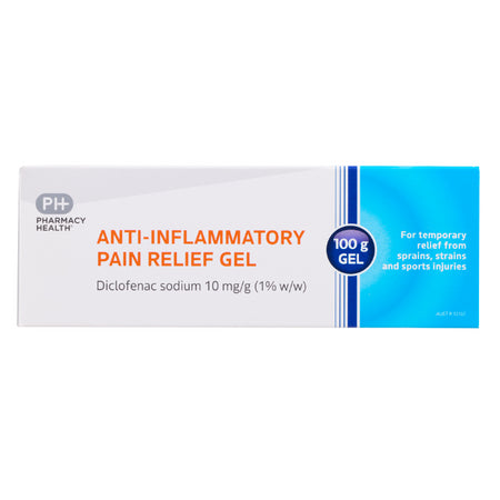 Pharmacy Health Anti-inflammatory Pain Relief Gel 100g