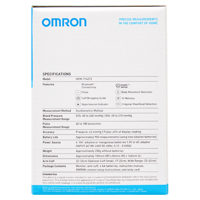 Omron Automatic Blood Pressure Monitor HEM-7142T2