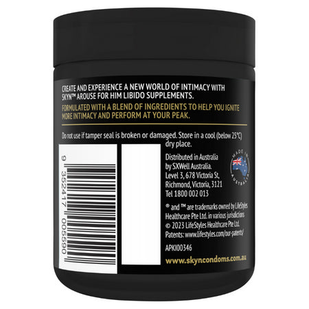 Skyn Arouse for Him Libido Supplements 60 Tablets