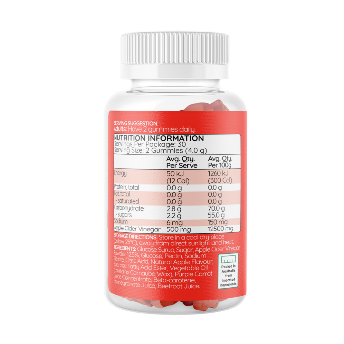 Haircarebear Apple Cider Vinegar 60 Gummies