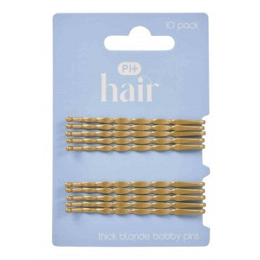 PHarmacy Health BOBBY PINS THICK BLONDE 10PK