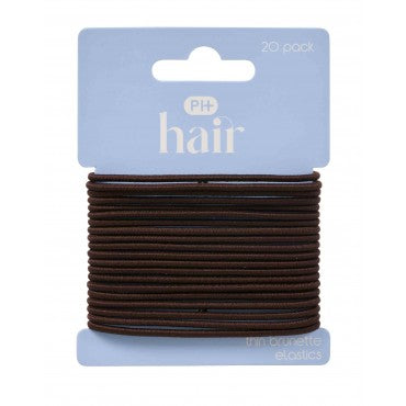 PHarmacy Health ELASTICS THIN BRUNETTE 20PK