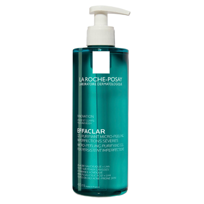 La Roche-Posay Effaclar Micro-Peeling Purifying Face & Body Gel Cleanser 400mL