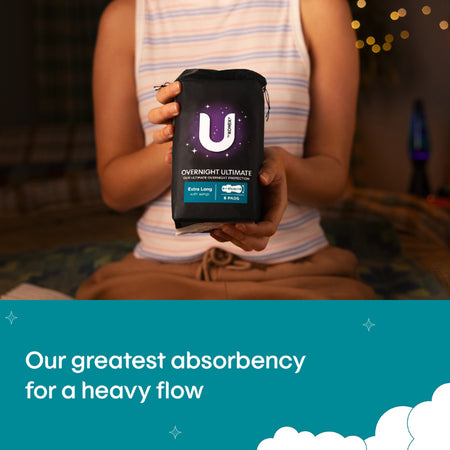 U by Kotex Pad Ultimate Overnight 6pk Z4