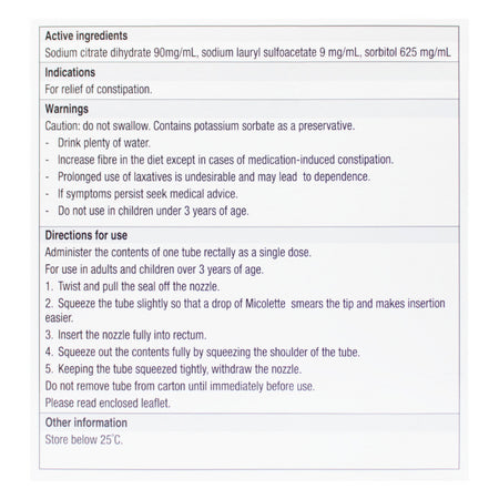 Micolette Enema 5ml 12