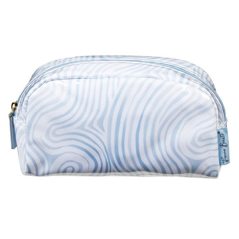 FEMME BEAUTE SMALL CLUTCH BLUE ABSTRACT
