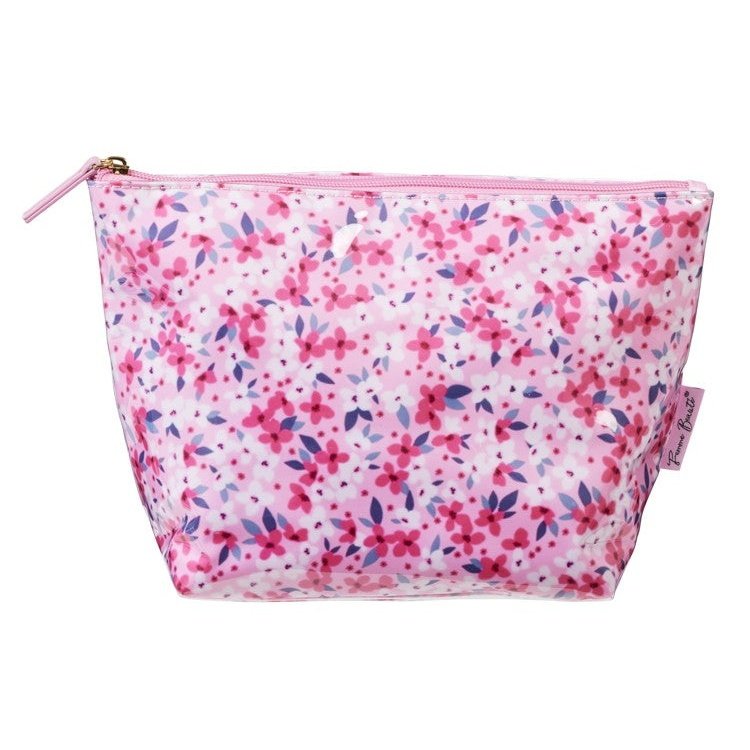 FEMME BEAUTE LARGE POUCH PINK FLORAL