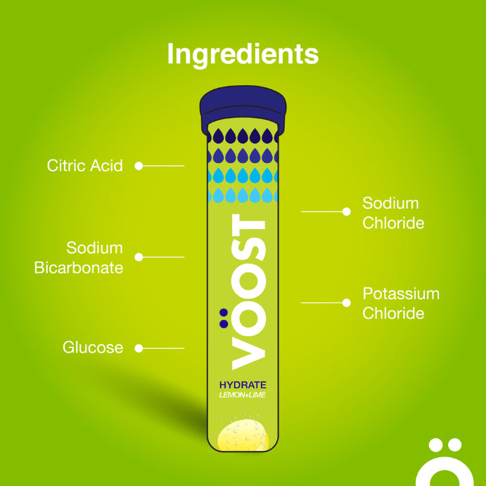 Vöost Hydrate Lemon + Lime 20 Tablets
