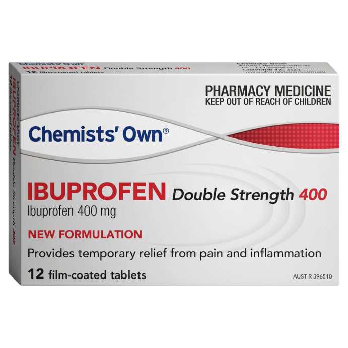 Chemists' Own Ibuprofen Double Strength 400mg 12 Tablets