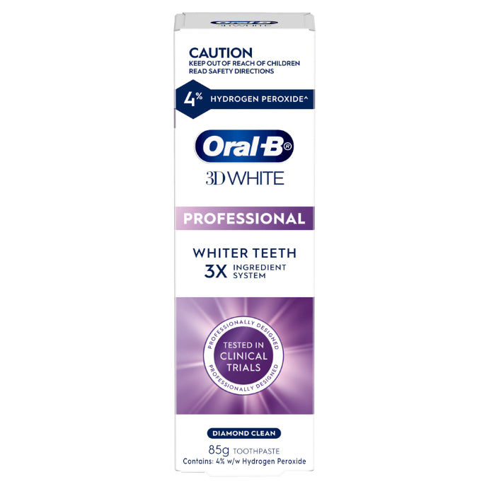 Oral-B 3D White Professional Whiter Teeth Diamond Clean Toothpaste 85g