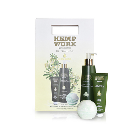 Hemp Worx Pamper Collection Gift Set Lemon Myrtle