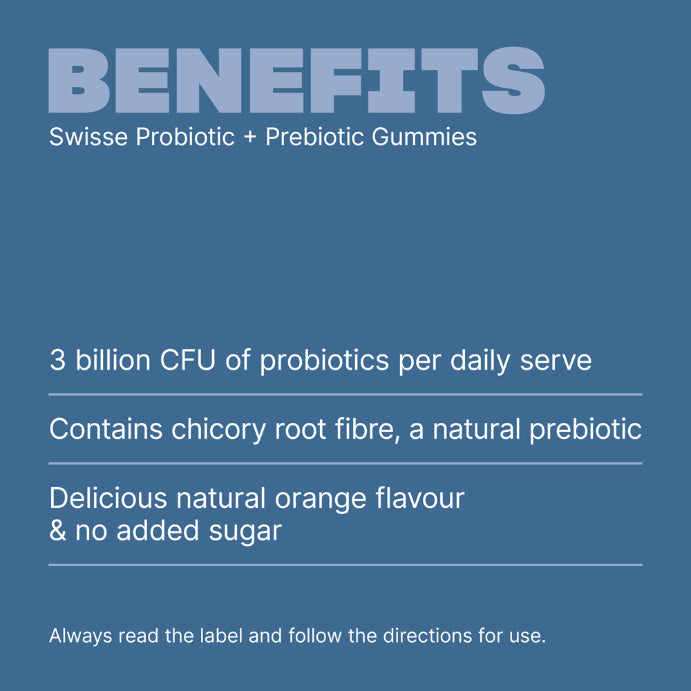 Swisse Probiotic & Prebiotic 45 Gummies