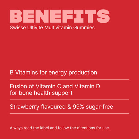 Swisse Ultivite Multivitamin Gummies 60 Pastilles