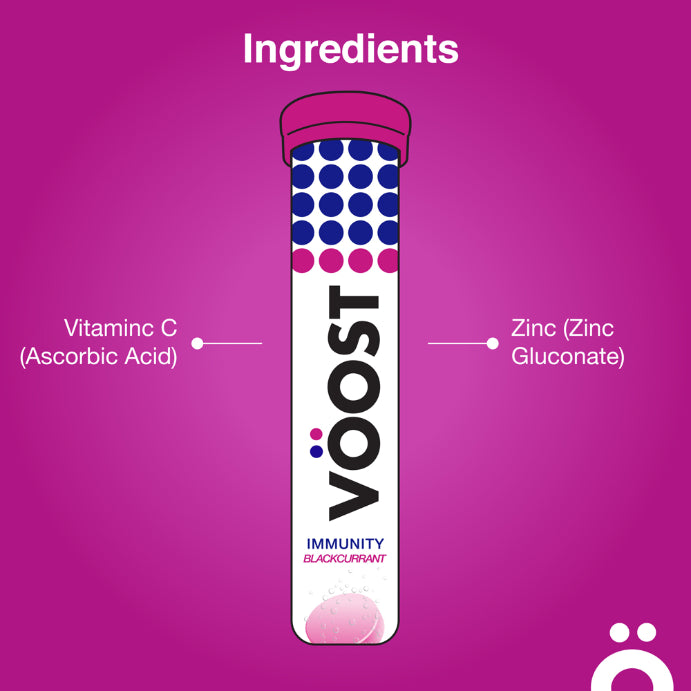 Vöost Immunity Blackcurrant 20 Tablets