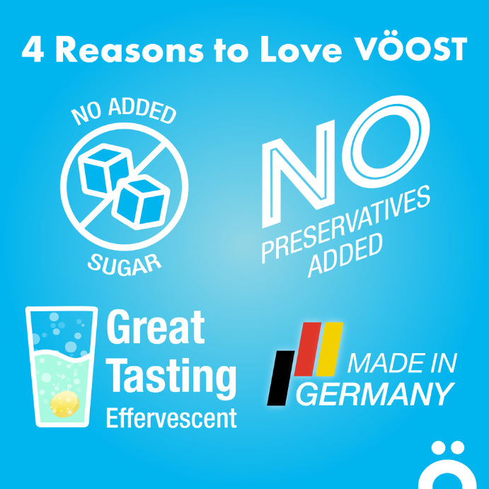 Vöost Mg Magnesium Natural Citrus Flavour 40 Effervescent Tablets