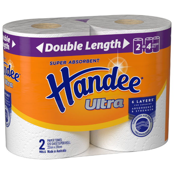 Buy Handee Ultra Double Length Paper Towels 2 Pack Online at ...