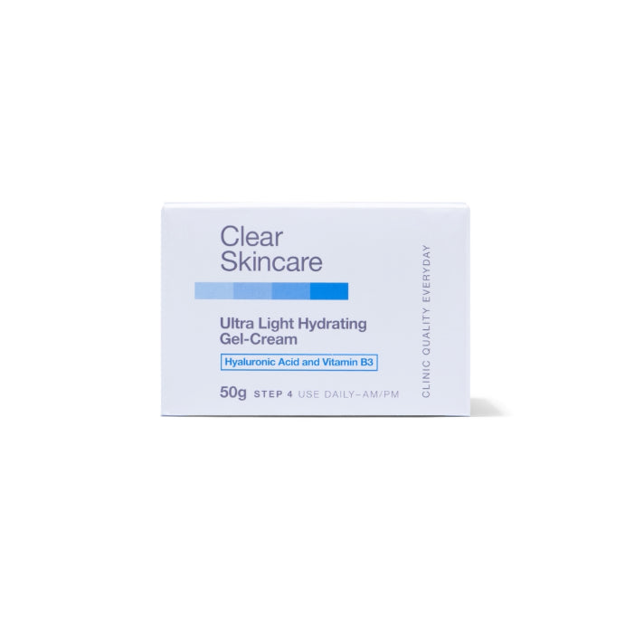 Clear Skincare Ultra Light Hydrating Gel-cream With Hyaluronic Acid and Vitamin B3 50g