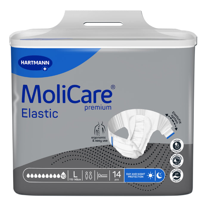 Molicare Premium Elastic 10 Drops Large 14 Pack