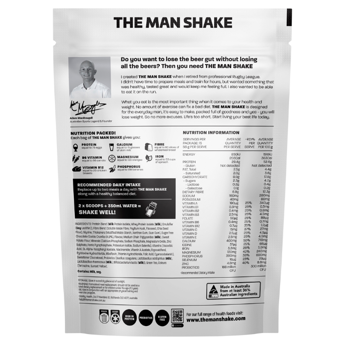The Man Shake Honeycomb Choc Crunch 840g