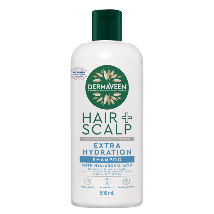 DermaVeen Hair + Scalp Extra Hydration Shampoo 500ml