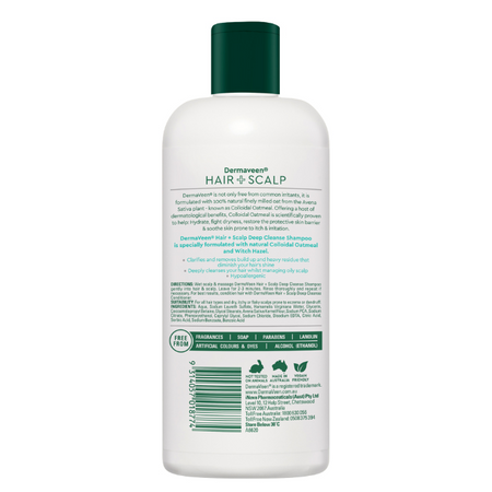 DermaVeen Hair + Scalp Deep Cleanse Shampoo 500ml