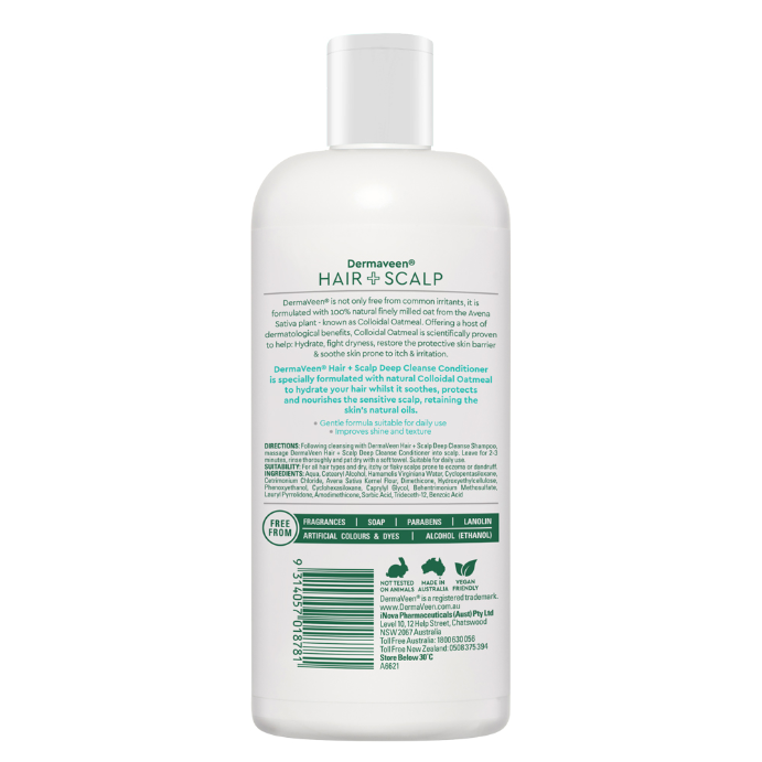 Dermaveen Hair + Scalp Deep Cleanse Conditioner 500ml