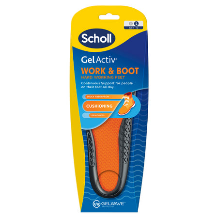 Scholl Gelactiv Insole Work & Boot Large 1 Pair