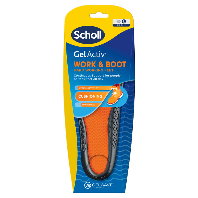 Scholl Gelactiv Insole Work & Boot Large 1 Pair