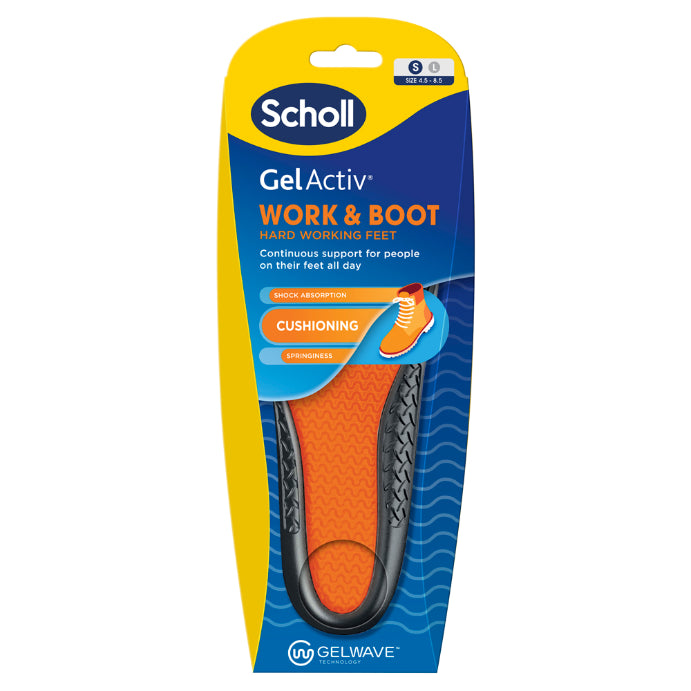 Scholl Gelactiv Insole Work & Boot Small 1 Pair