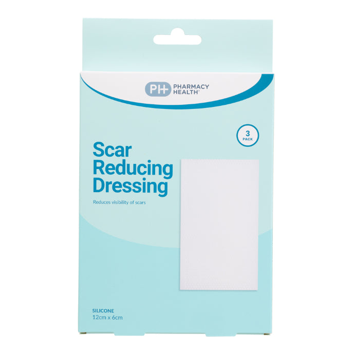 Pharmacy Health Scar Reducing Dressing 12cm X 6cm 3 Pack