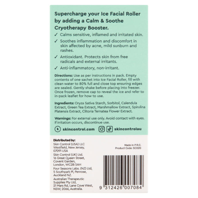 Skin Control Ice Facial Roller Calm &amp; Soothe 6 Pack