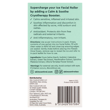 Skin Control Ice Facial Roller Calm &amp; Soothe 6 Pack