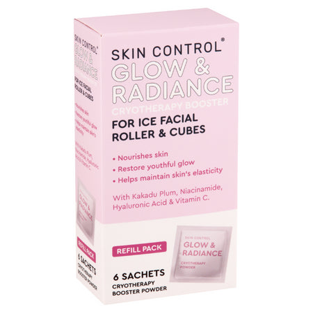 Skin Control Ice Facial Roller Glow & Radiance 6 Sachets