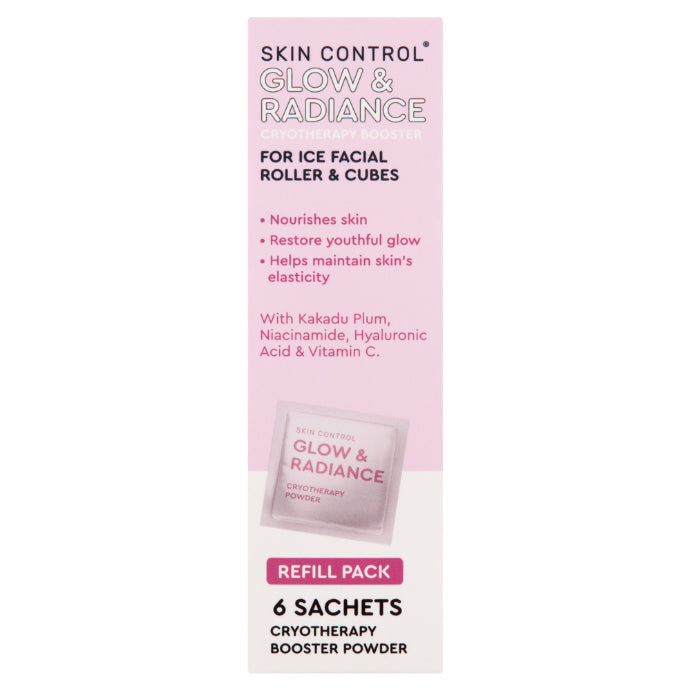 Skin Control Ice Facial Roller Glow & Radiance 6 Sachets