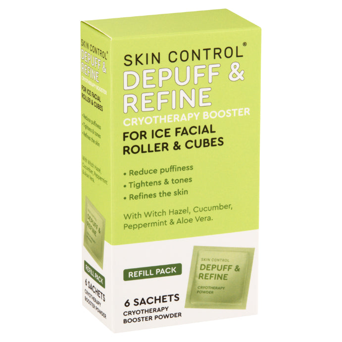 Skin Control Ice Facial Roller Depuff & Refine 6 Pack