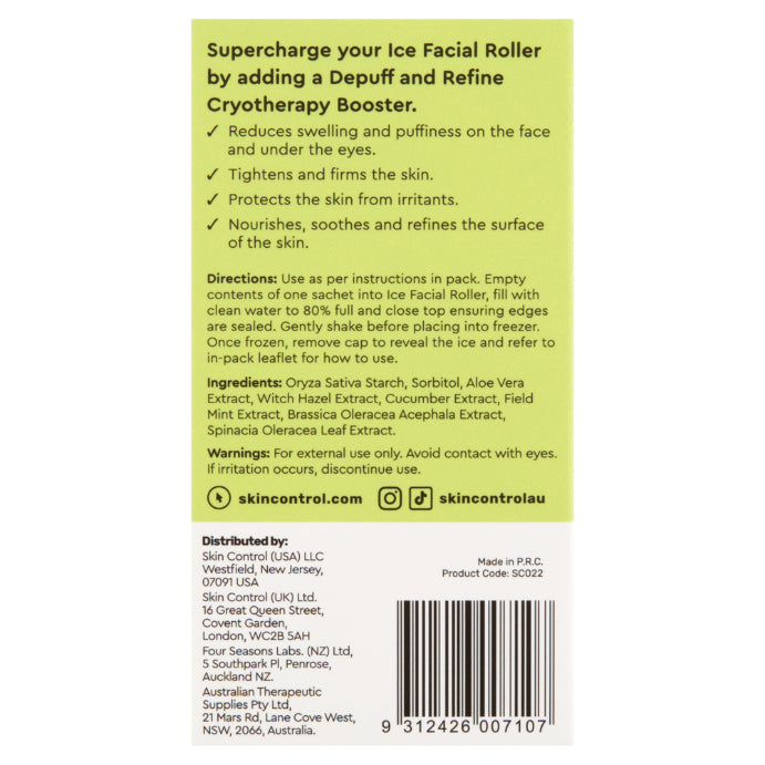 Skin Control Ice Facial Roller Depuff & Refine 6 Pack