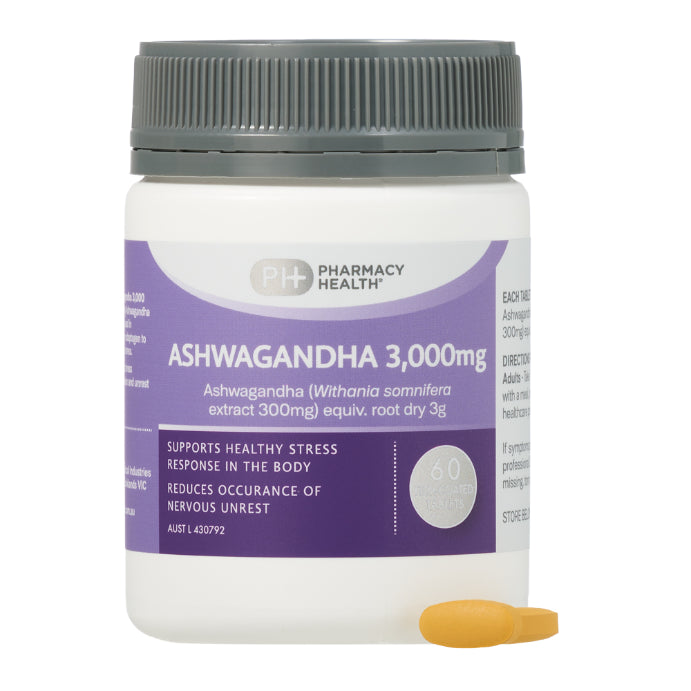 Pharmacy Health Ashwagandha 3000mg 60 Tablets
