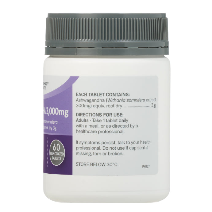 Pharmacy Health Ashwagandha 3000mg 60 Tablets