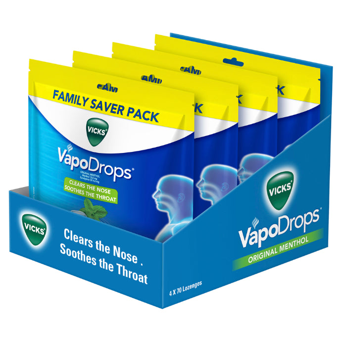 Vicks Vapodrops Original Menthol 70 Lozenges
