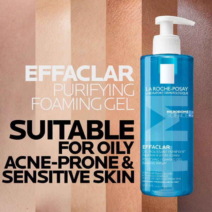 La Roche-Posay Effaclar +M Purifying Foaming Cleanser 400mL