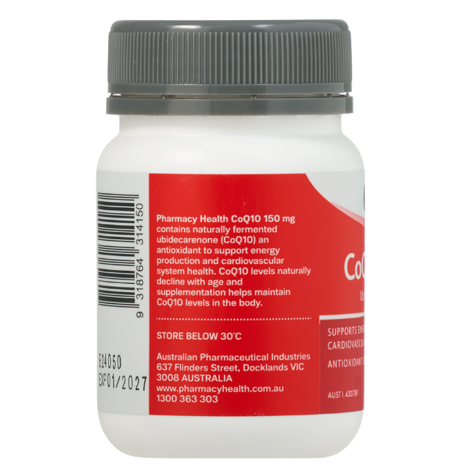 Pharmacy Health Coq10 150mg 60 Capsules