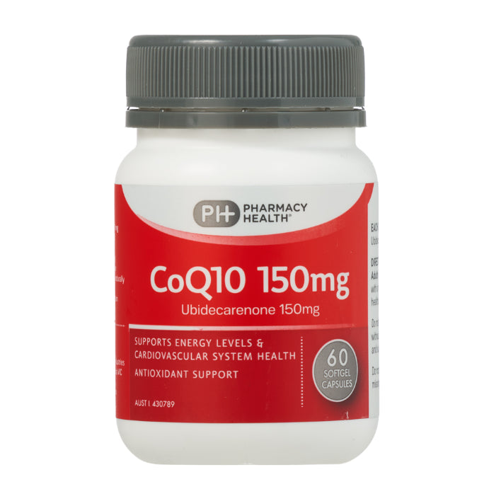 Pharmacy Health Coq10 150mg 60 Capsules