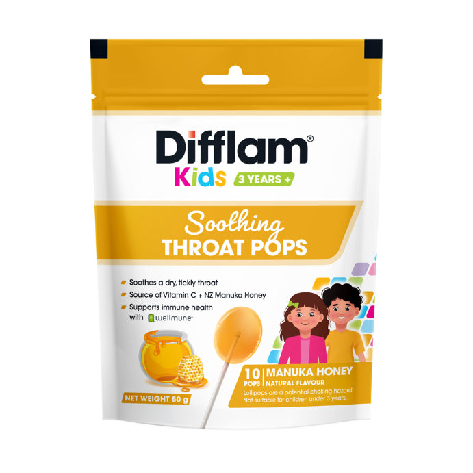 Difflam Soothing Throat Pops Manuka Honey 10 pack