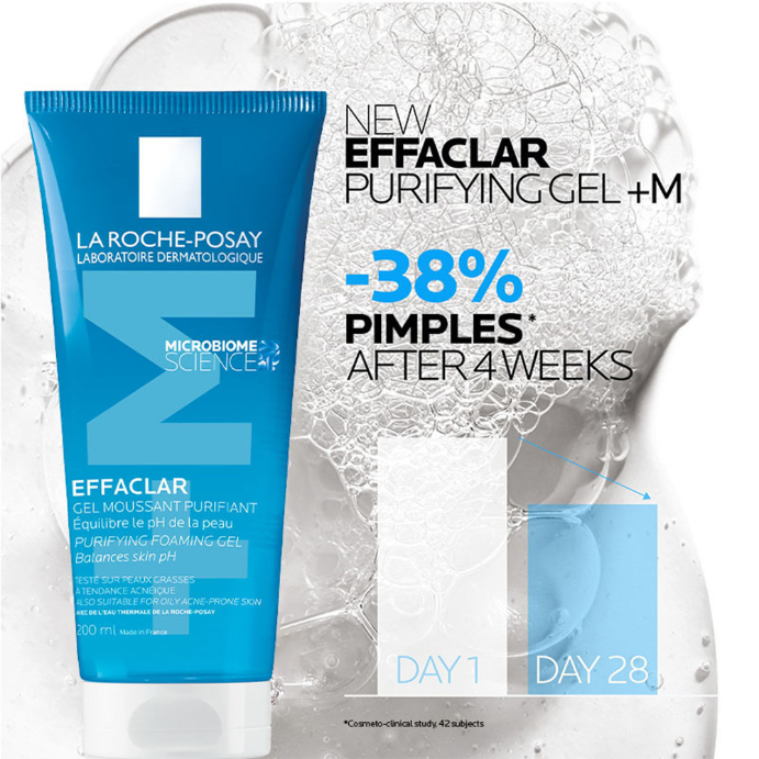 La Roche-Posay Effaclar +M Purifying Foaming Cleanser 200mL