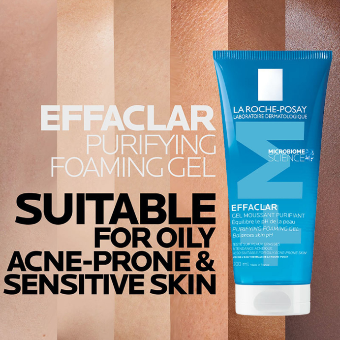 La Roche-Posay Effaclar +M Purifying Foaming Cleanser 200mL