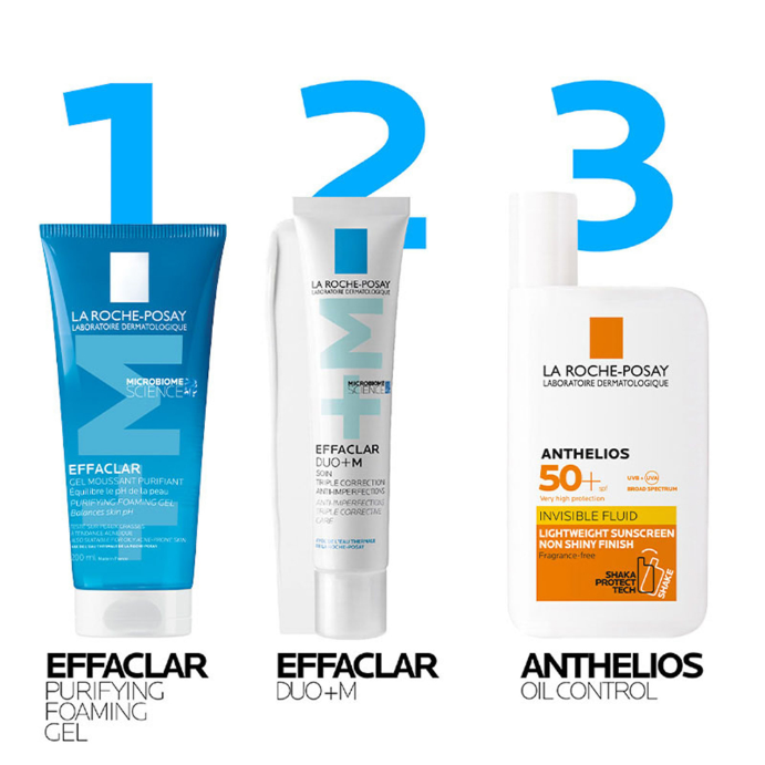 La Roche-Posay Effaclar +M Purifying Foaming Cleanser 200mL