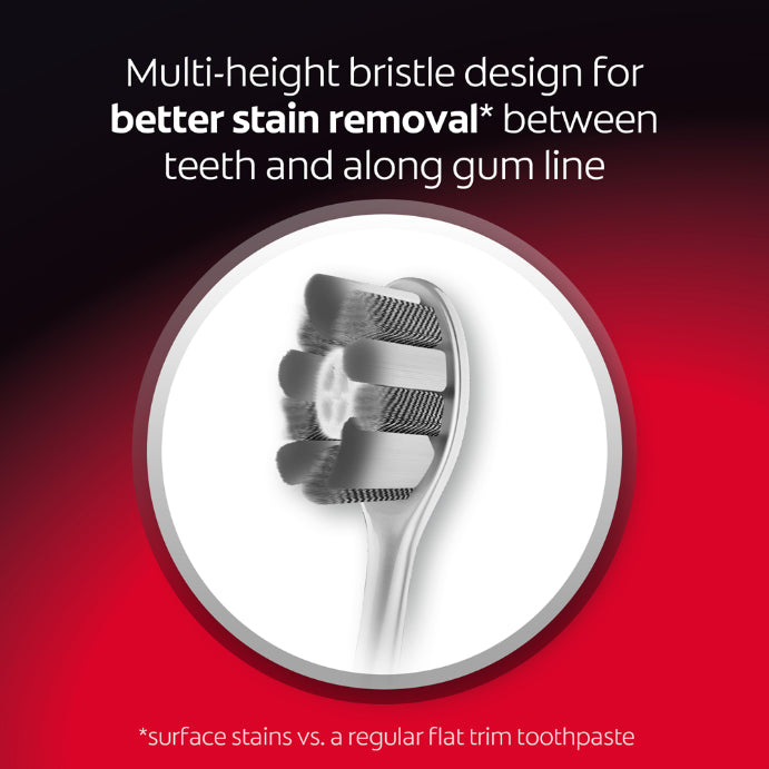 Colgate Optic White Pro Series Toothbrush With Soft Charcoal Spiral Bristles 2 Pack