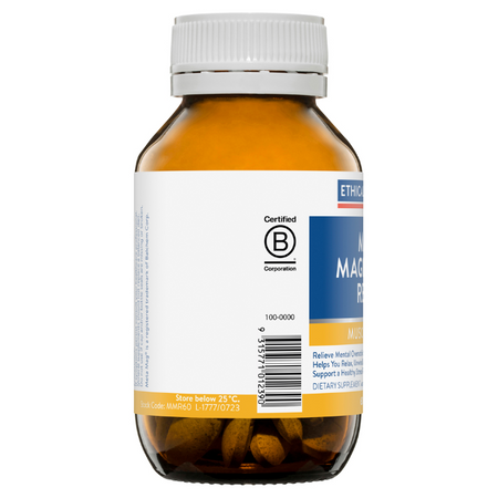 Ethical Nutrients Mega Magnesium Relax 60 Tabs